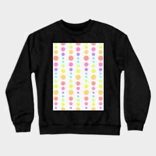 Rainbow Dots Pattern Crewneck Sweatshirt